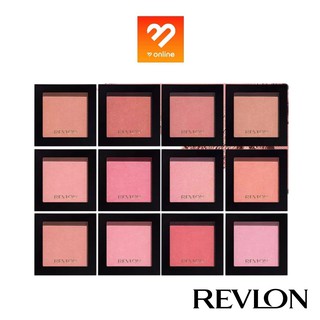 (รุ่นใหม่) Revlon Powder Blush เรฟลอน พาวเดอร์ บลัช รุ่นใหม่ 5.0 g. บรัชออนเนื้อฝุ่น เนื้อนุ่ม ปัดแก้ม บลัชออน สีละมุน