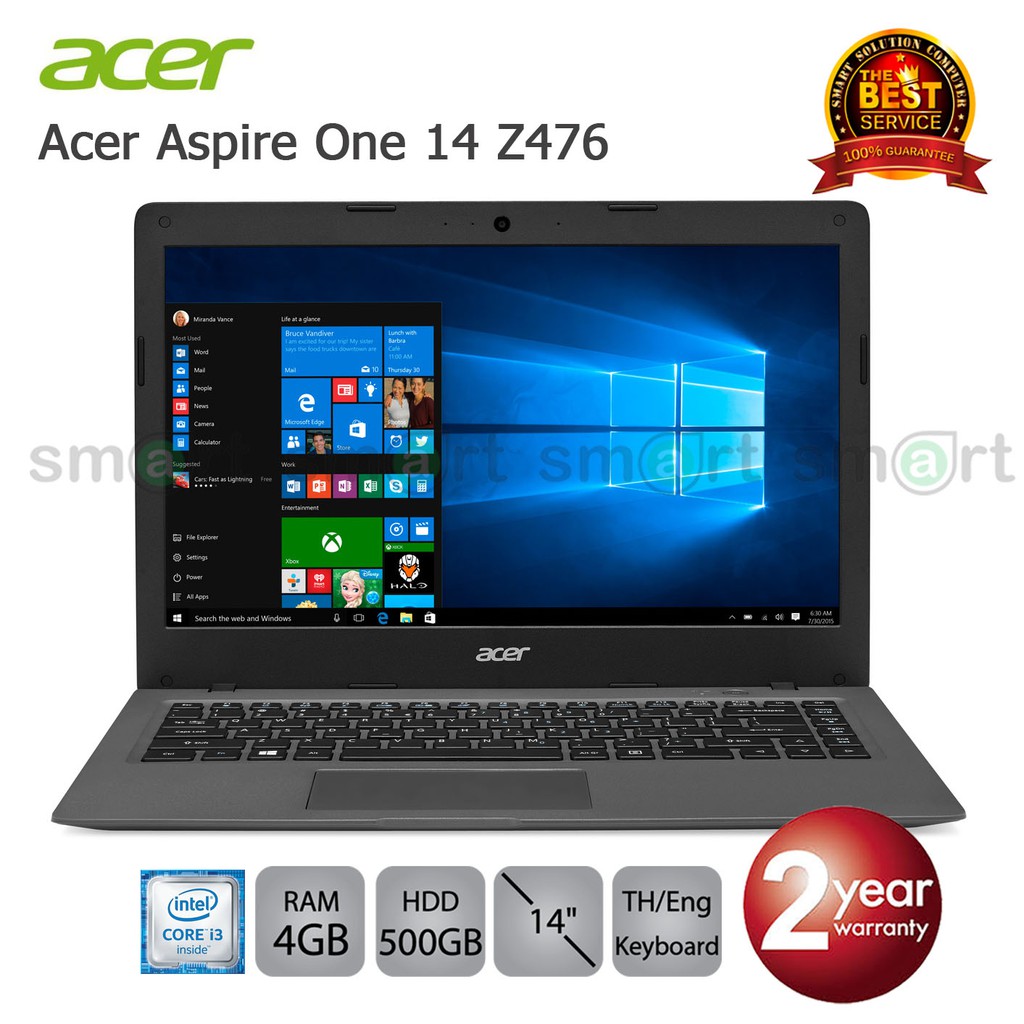 Acer Aspire One 14 Z476 (UN.CTEST0.10) i3-6006U/4GB/500GB/14.0/Linux (Black)