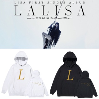 พร้อมส่ง เสื้อฮู้ด LISA SOLO LALISA FANMADE