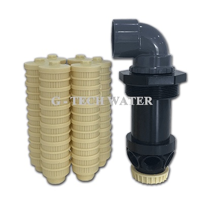 BOTTOM 4-4 นิ้ว ต่อข้องอ HD6450B For 2472 วัสดุทำมาจากพลาสติก มีตะแกรงด้านข้าง 6 ก้าน