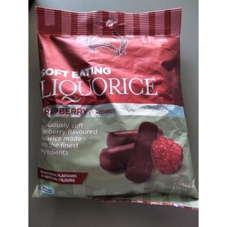 Capricorn Soft Eating Liquorice Raspberry ลูกอม รสชะเอม และ ราสพ์เบอร์รี่  แคปรอคอร์น 250 กรัม