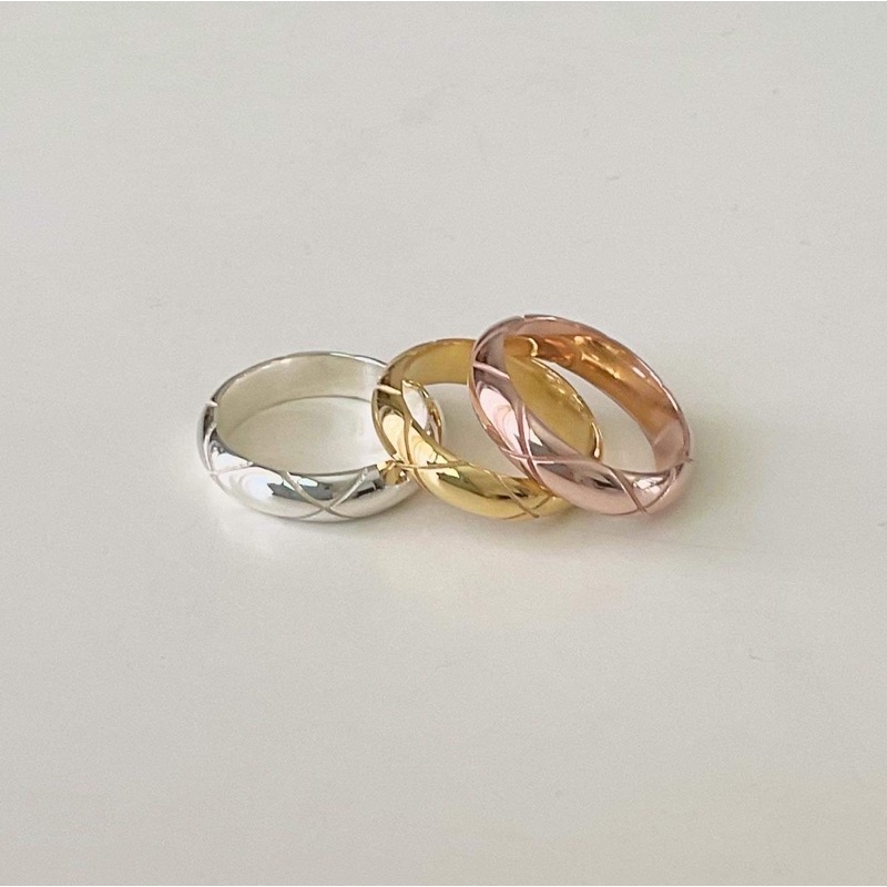 Winterwinter Jewelry Silver925 : เครื่องประดับเงินแท้ เงินแท้925 แหวนเงินแท้ สลักลาย ( แหวนคู่ คู่รัก ของขวัญ )