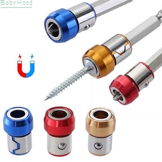 【Big Discounts】Metric Magnetic Ring 1/4 Screwdriver Bit Metal Anti-Corrosion Screw Holder 1/3X#BBHOOD