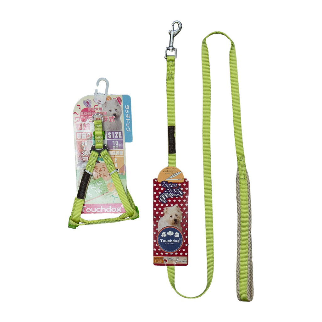 Touchdog รัดอก+สายจูง ขนาด S น้ำหนักตัวไม่เกิน 4 กิโลกรัม ปรับขนาดได้ตั้งแต่ 25- 35 cm หนา 10 mm