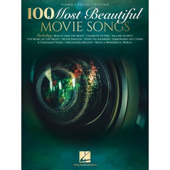 (Piano) 100 MOST BEAUTIFUL MOVIE SONGS Piano/Vocal/Guitar Songbook (HL00327926)