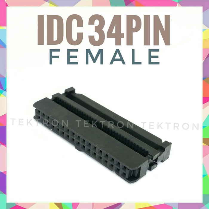 IDC 34pin สายแพหญิง typr 34p