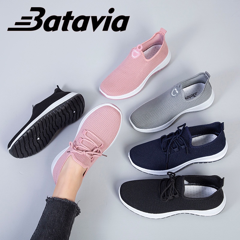 Batavia ส่งเร็ว 36-40ผู้หญิง รองเท้าแฟชั่น สวมใส่สบาย 🎉รองเท้าผ้าใบ รองเท้าผู้หญิง P2 P1