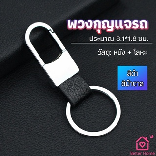 พวงกุญแจรถ พวงกุญแจ พวงกุญแจโลหะ + หนัง car keychain