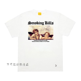 Fr2 เสื้อยืด คอกลม แขนสั้น ลาย Smoking kills Angels สําหรับผู้ชาย ผู้หญิง