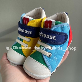 รองเท้าหัดเดินมิกิเฮ้าส์ mikihouse first step shoe size 13.0 cm ใหม่ป้ายห้อย มีกล่องตรงรุ่น พร้อมส่งค่ะ