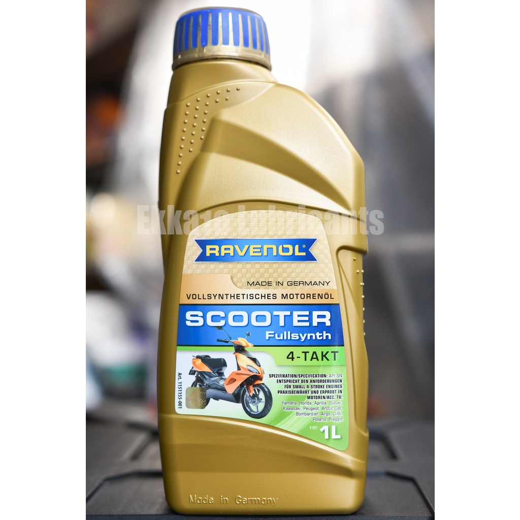 น้ำมันเครื่อง Ravenol Scooter 4T 5W40 Fullsynth ขนาด 1 ลิตร