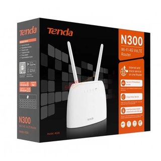 Tenda 4G06 4G LTE Router แบบใส่ Sim รองรับ 4G ทุกเครือข่าย WIFI N300 ต่อโทรศัพท์ได้