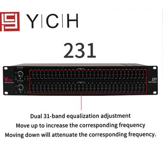 YCH EQ 231 อีคิว มายเอ็นพีอี 231 เครื่องแต่งเสียง อุปกรณ์ปรับเสียง ทำซาวด์ คัตความถี่ EQ อีควาไรเซอร์ 31 + 31 Brand ปรับ