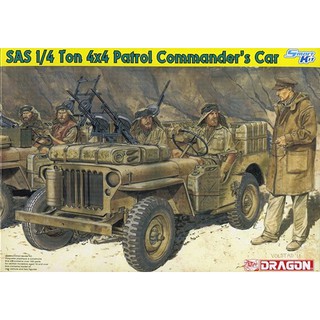 โมเดลประกอบ Dragon Models 1/35 DRA6724 SAS 1/4 TON 4x4 PATROL CAMMANDERS