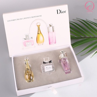 พร้อมส่ง 🎉 Dior perfume Q3 ชุด Jadore Eau de Parfum5ml+ Dior Addict EAU FRAICHE 5ml+ Miss Dior Blooming Bo