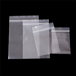 Eas 100Pcs 0.12mm Thick Selfseal Bags Resealable Plastic Zip Lock Packaging Bags Ate