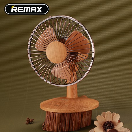 Fan wood RL (F27) - พัดลมตั้งโต๊ะ Remax