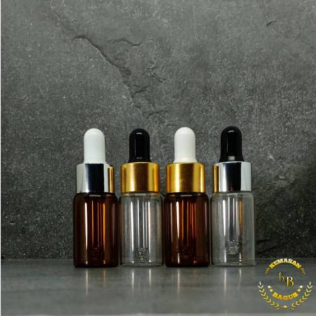 10ML ALUMINIUM DROP SERUM PIPETTE BOTTLE / 10ML THIN GLASS BOTTLE