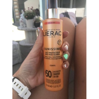 Lierac Paris 150ml Laboratory ครีมอาบแดด ผิวแทน ครีมกันแดด SPF 30 ลดริ้วรอย Tanning sunscreen spray Anti age