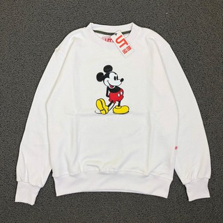 Uniqlo X DISNEY MICKEY เสื้อแจ็กเก็ตกันหนาว พรีเมี่ยม สีขาว