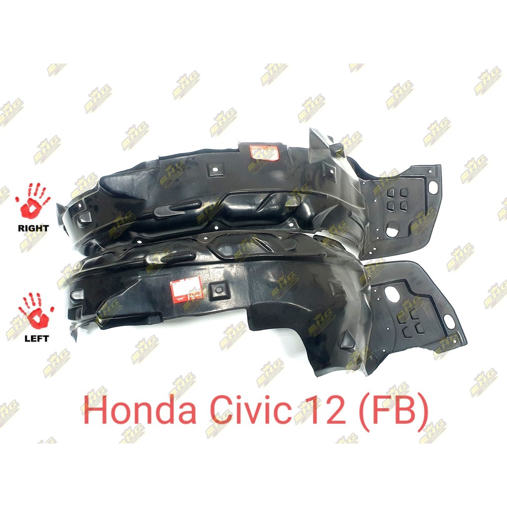 พลาสติกซุ้มล้อหน้า Civic 2012 FB HONDA เทียบแท้