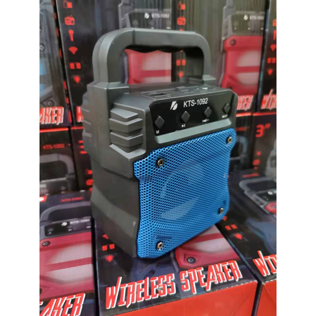 ลำโพงบลูทูธ เสียงดังรุ่น สามารถเสียบไมค์โคโฟนได้ และ ระบบ LED.ค่ะ KTS-1092