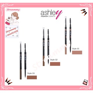 Ashley Skinny Eyebrow Pencil 1.5mm แอชลี่ย์ สกินนี่ อายโบลว์ ดินสอเขียนคิ้วหัวเรียวเล็ก A314.