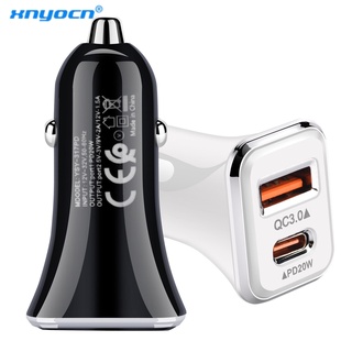 อุปกรณ์ชาร์จในรถยนต์ แบบชาร์จเร็ว PD+QC3.0 type-c QC3.0