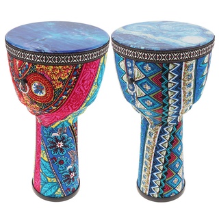 เครื่องดนตรีกลองแอฟริกัน Djembe แบบมือถือ ขนาด 8.5 นิ้ว