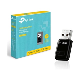 TP-Link Mini Wireless N USB Adapter อุปกรณ์ต่อพ่วง เน็ทเวิร์คคอมพิวเตอร์ ตัวรับสัญญาณ TL-WN823N 300Mbps ดำ