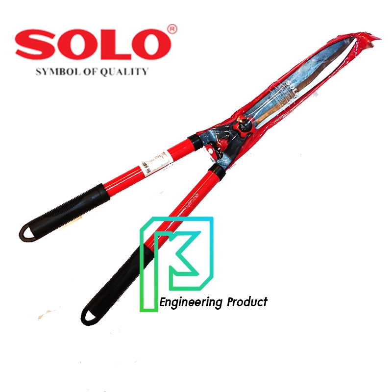 SOLO กรรไกรตัดหญ้าโซโล ฟันตรง ด้ามเหล็กหุ้มยาง รุ่น 121-10