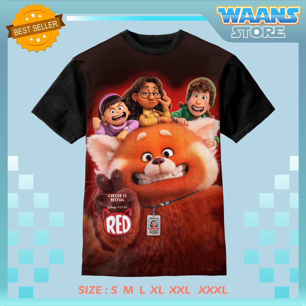 Disney pixar เสื้อยืดเด็กเกล็ดสีแดง