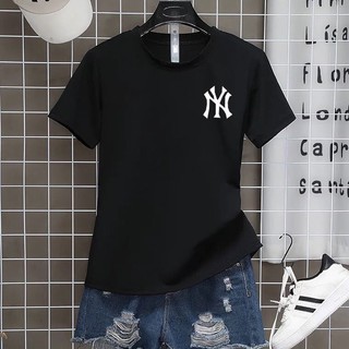 T0047 เสื้อยืดคอกลมแฟชั่นunisex เสื้อยอดฮิตลาย เสื้อแขนสั้น  NY