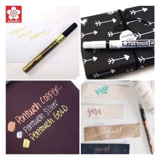 (ร้านนี้ ส่งไวกว่าเยอะ) ปากกาเพ้นท์ Sakura Pen Touch ปากกามาร์คเกอร์ ใช้ได้กับทุกพื้นผิว ปากกาเขียนการ์ด แก้ว เสื้อผ้า
