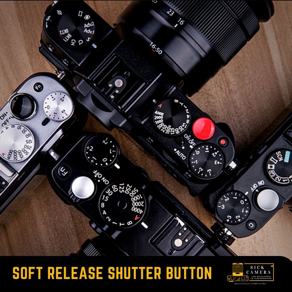 JJC ปุ่มชัตเตอร์ ทำจากทองเหลือง❗️ของแต่งกล้องพร้อมส่ง Soft release shutter button