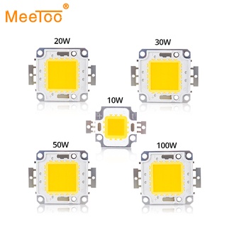 Cob ชิปลูกปัดไฟ LED พลังงานสูง 10W 20W 30W 50W 100W DC 9-12V 30-36V สําหรับ DIY ไฟสปอตไลท์