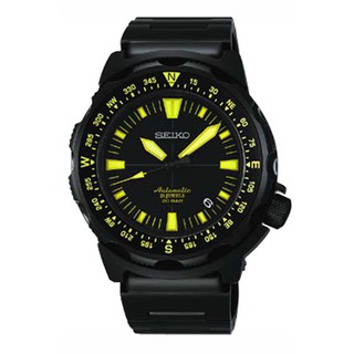 SEIKO Land monster Automatic Mens Watch เรือนรมดำ รุ่น SARB049 - สีดำ / สีเหลือง