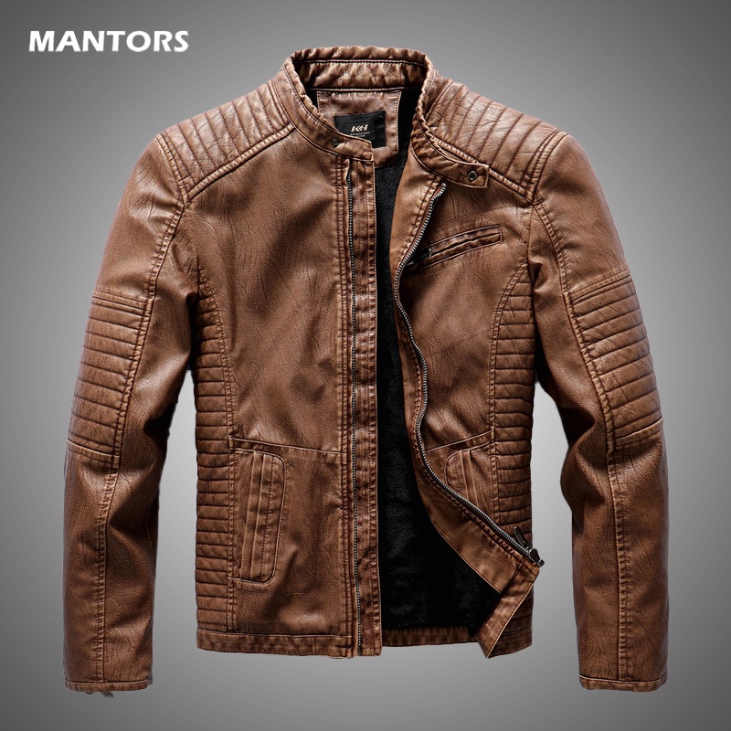 pu leather jacket for men