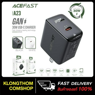 ACEFAST รุ่น A23 หัวชาร์จ ชาร์จเร็ว 30W Max Fast Charge Wall Charger GaN PD30W (1xUSB-C) US