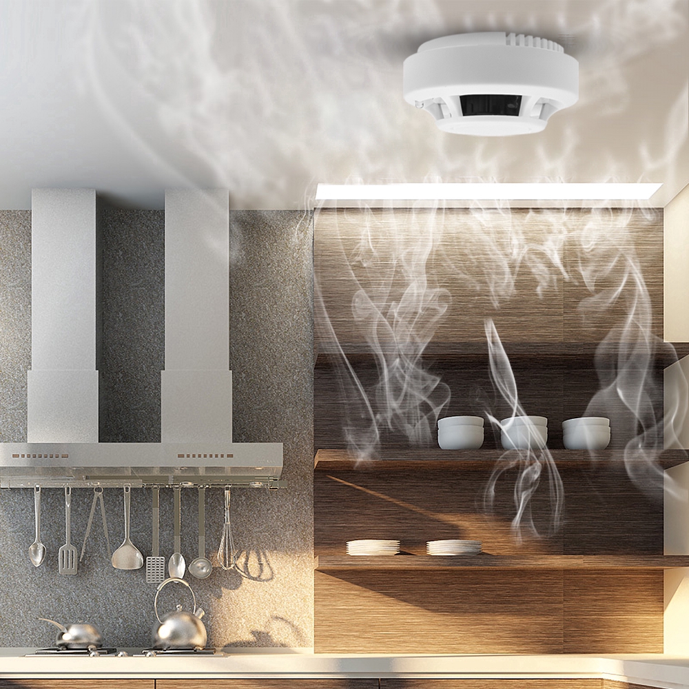 3 แพ็ค สัญญาณเตือนควันไฟไหม้/สัญญาณเตือนไฟไหม้ เครื่องจับควัน อิสระบ้าน/สำนักงาน/ห้างสรรพสินค้า/โรงแรม/ร้านอาหาร - รูปที่ 5