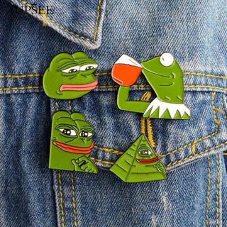 🦋UPSEE  Pepe The Frog Brooch Pin Jewelry Badge Clothes Accessories