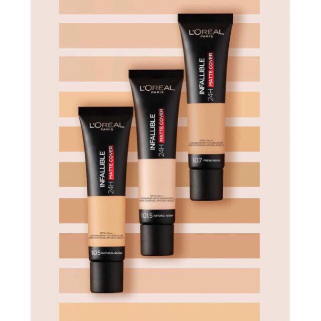 ส่งต่อ รองพื้น L’Oréal infallible 24h เบอร์ 107