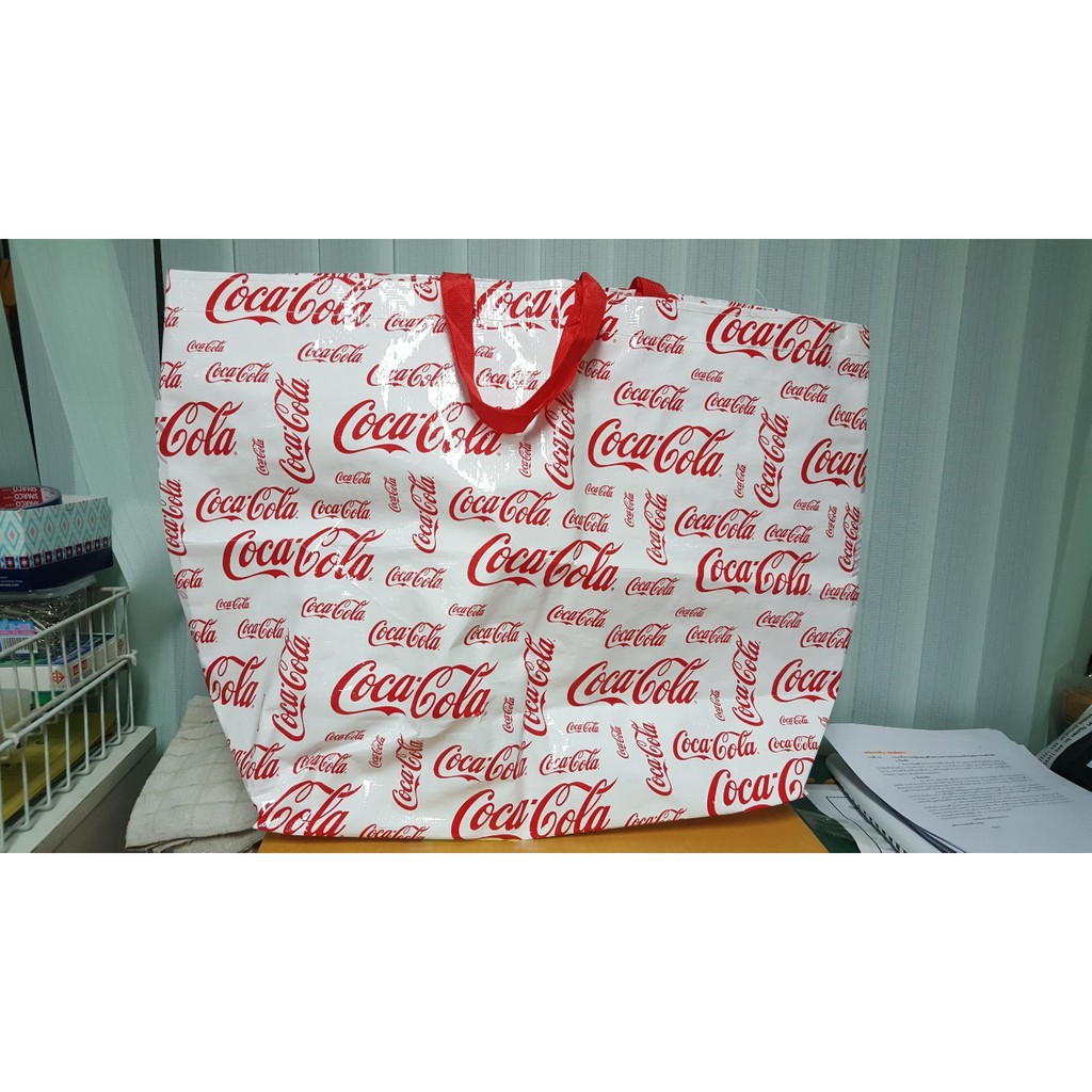 กระเป๋า ถุง โค้ก ใบใหญ่ มาก Coke Coca Cola