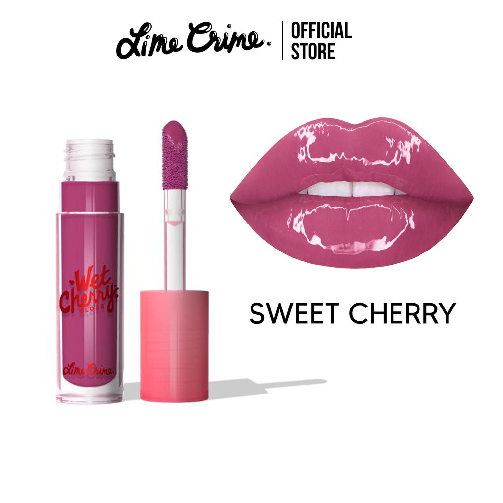 (Lot ผลิต 09/19) Lime Crime Wet Cherry Lip Gloss สี Sweet Cherry By Lime Crime Thailand