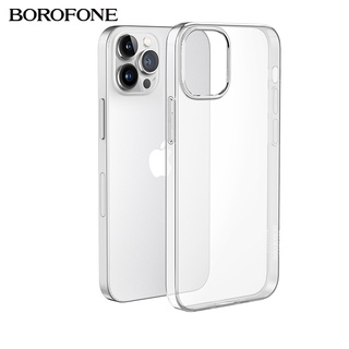 Borofone BI4 เคสโทรศัพท์ซิลิโคน TPU นิ่ม แบบใส ป้องกัน กันกระแทก สีเหลือง สําหรับ Phone 14 14 Pro 14 Plus 14 Pro Max