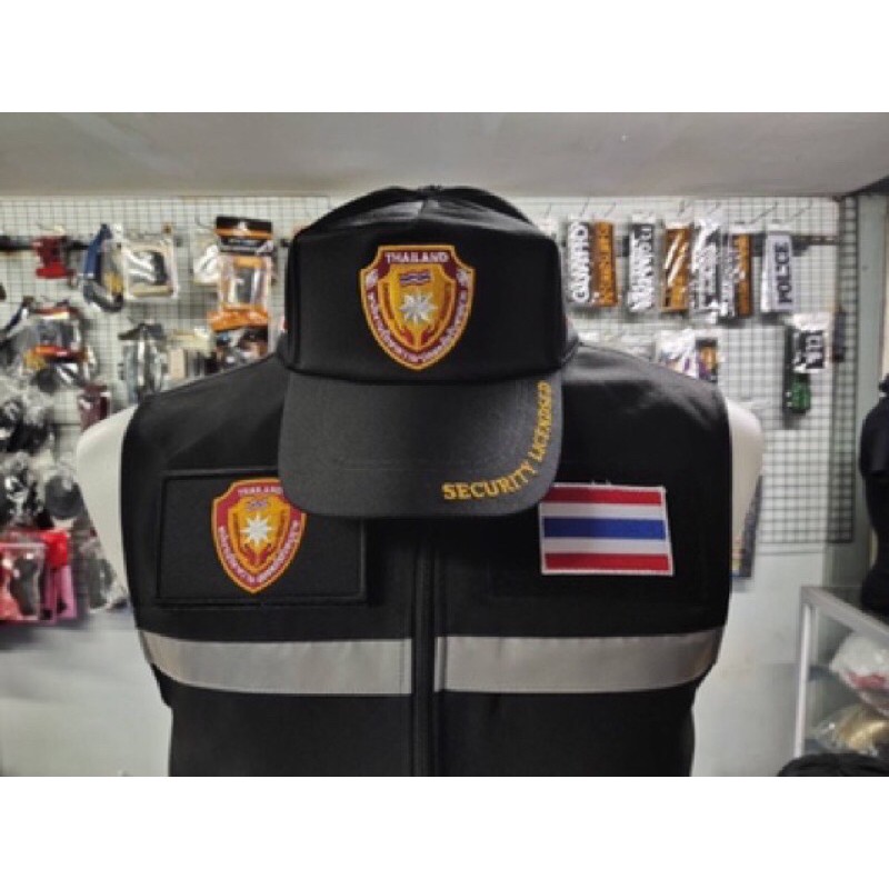 เสื้อกั๊กรปภพร้อมเครื่องรับอนุญาตหมวกธงชาติ | Shopee Thailand