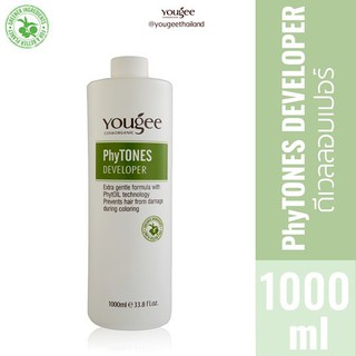 Yougee ยูจี ไฮโดรเยน PhyTones Developer | ดีเวลลอปเปอร์ 1000 ml ป้องกันผมเสียในระหว่างการทำสีผม ไม่แสบ และกลิ่นไม่ฉุน