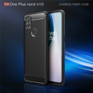 เคสโทรศัพท์ OnePlus Nord N10 5G Luxury Soft Case Silicone Carbon Fiber Cover for OnePlus Nord N10 Phone Cover เคส