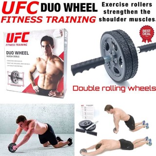 duo wheel rueda doble ลูกกลิ้งบริหารกล้ามเนื้อเสริม Six pack