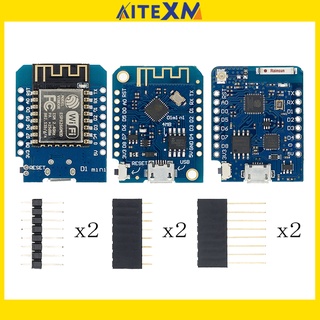 บอร์ดไมโครคอนโทรลเลอร์ ESP8266 ESP-12 ESP-12F CH340G CH340 V2 USB WeMos D1 Mini WIFI D1 Mini NodeMCU Lua IOT Board 3.3V